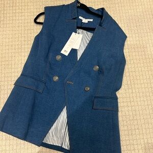 New with tags Veronica beard denim vest